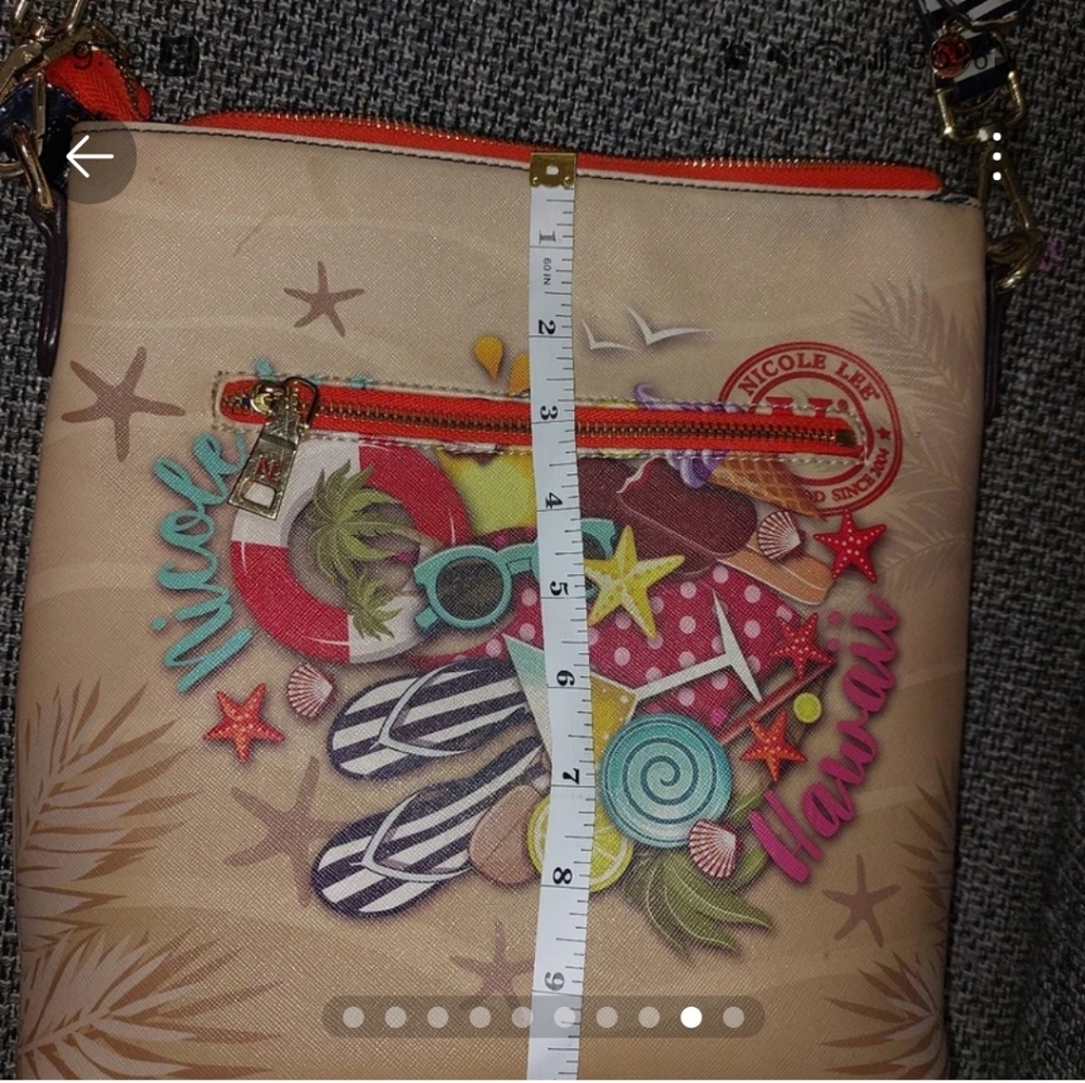 "Nicole Lee" Hawaii Crossbody Purse USA - Picture 7 of 8